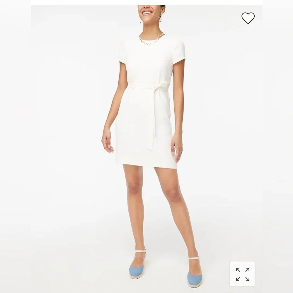 NWT  jcrew factory - Short-sleeve belted suiting dress- size 2P